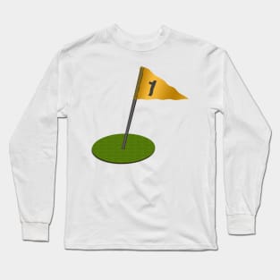 3d putting green with flag - hole in one. Long Sleeve T-Shirt